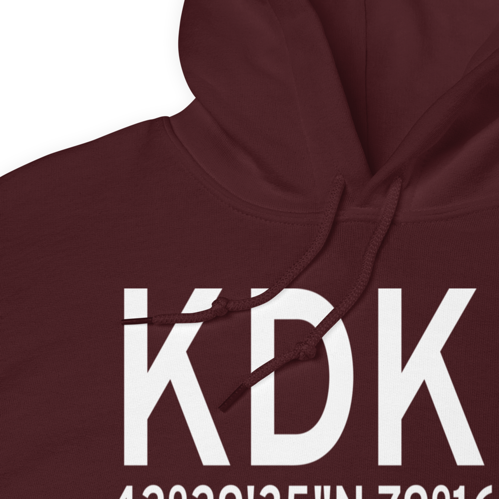Chautauqua County-Dunkirk Airport (KDKK) ICAO Hoodie Sweatshirt 