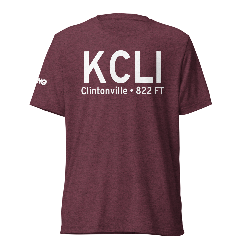 Clintonville Municipal Airport (KCLI) ICAO Tri-blend T-Shirt 