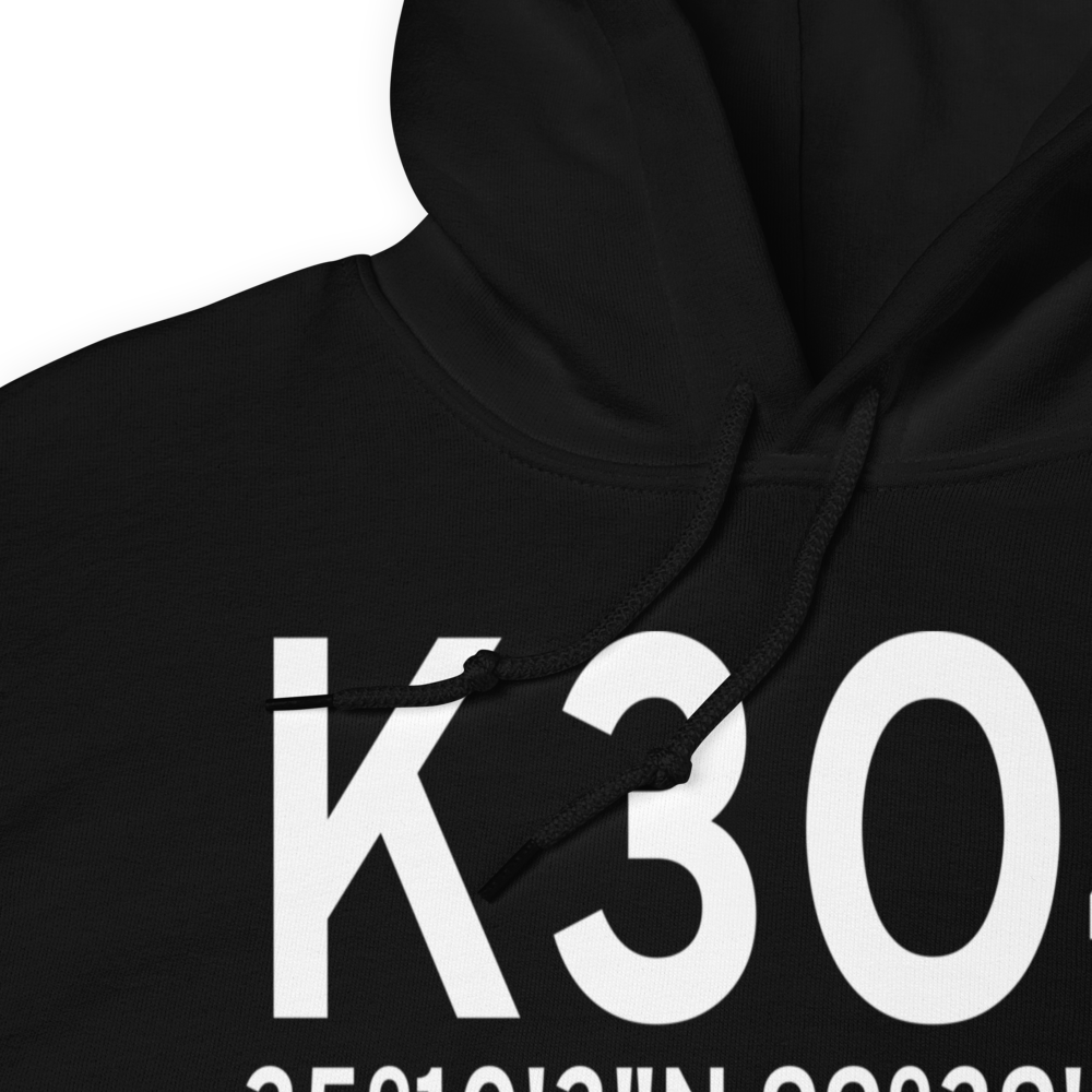 Sayre Municipal Airport (K3O4) ICAO Hoodie Sweatshirt 