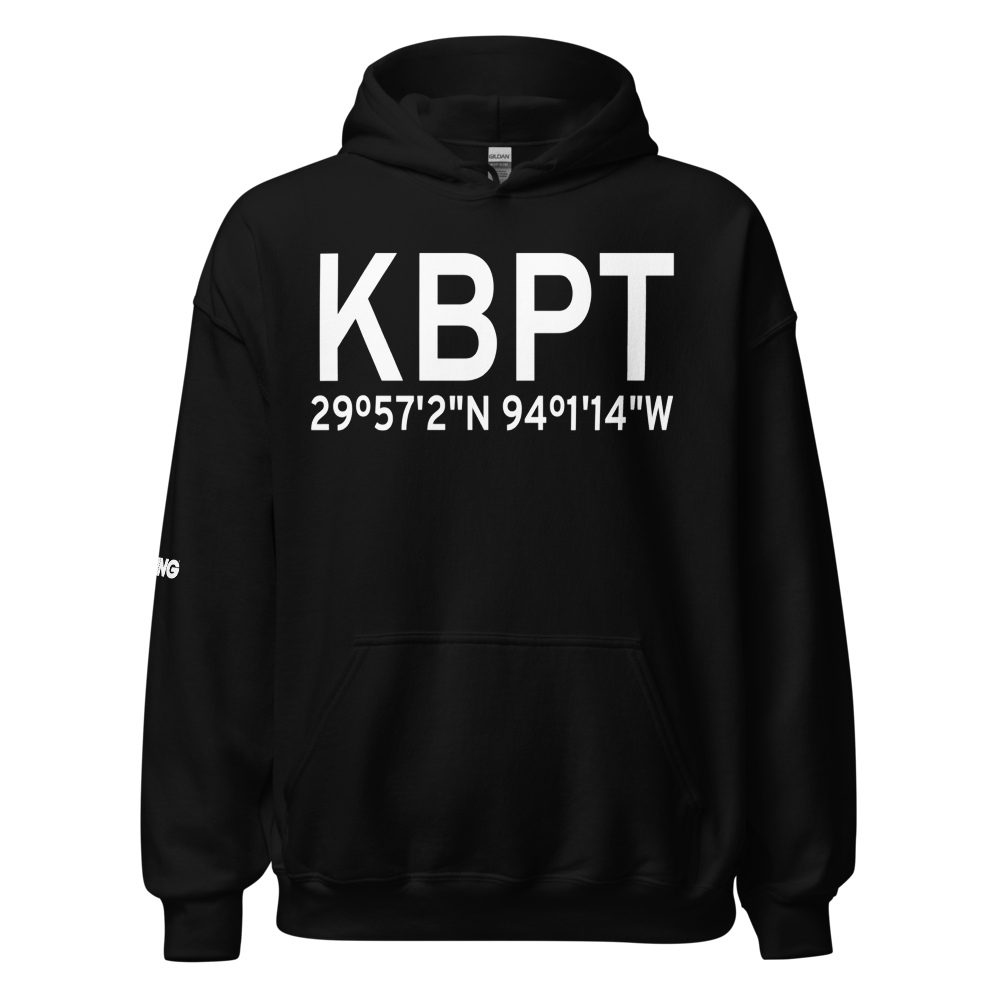 Southeast Texas Regional Airport (KBPT) ICAO Hoodie Sweatshirt 