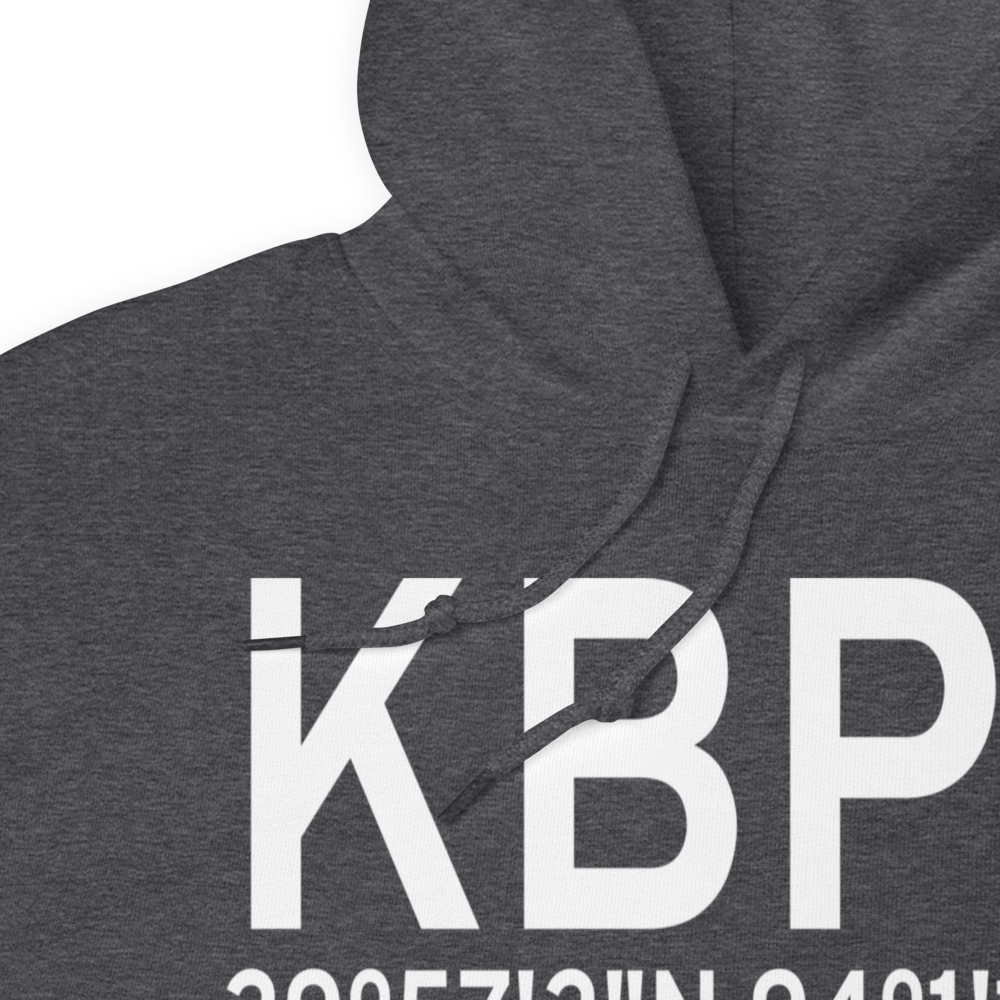 Southeast Texas Regional Airport (KBPT) ICAO Hoodie Sweatshirt 