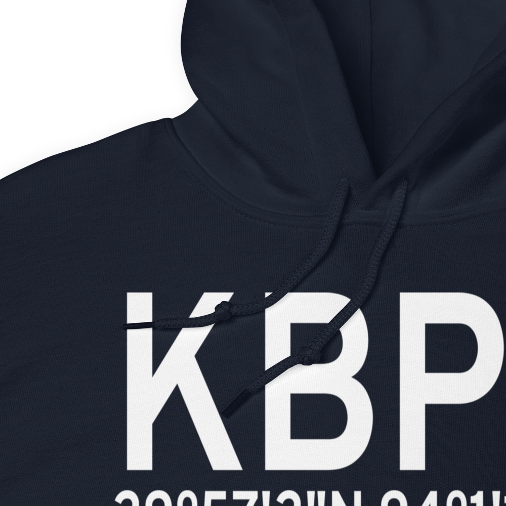 Southeast Texas Regional Airport (KBPT) ICAO Hoodie Sweatshirt 