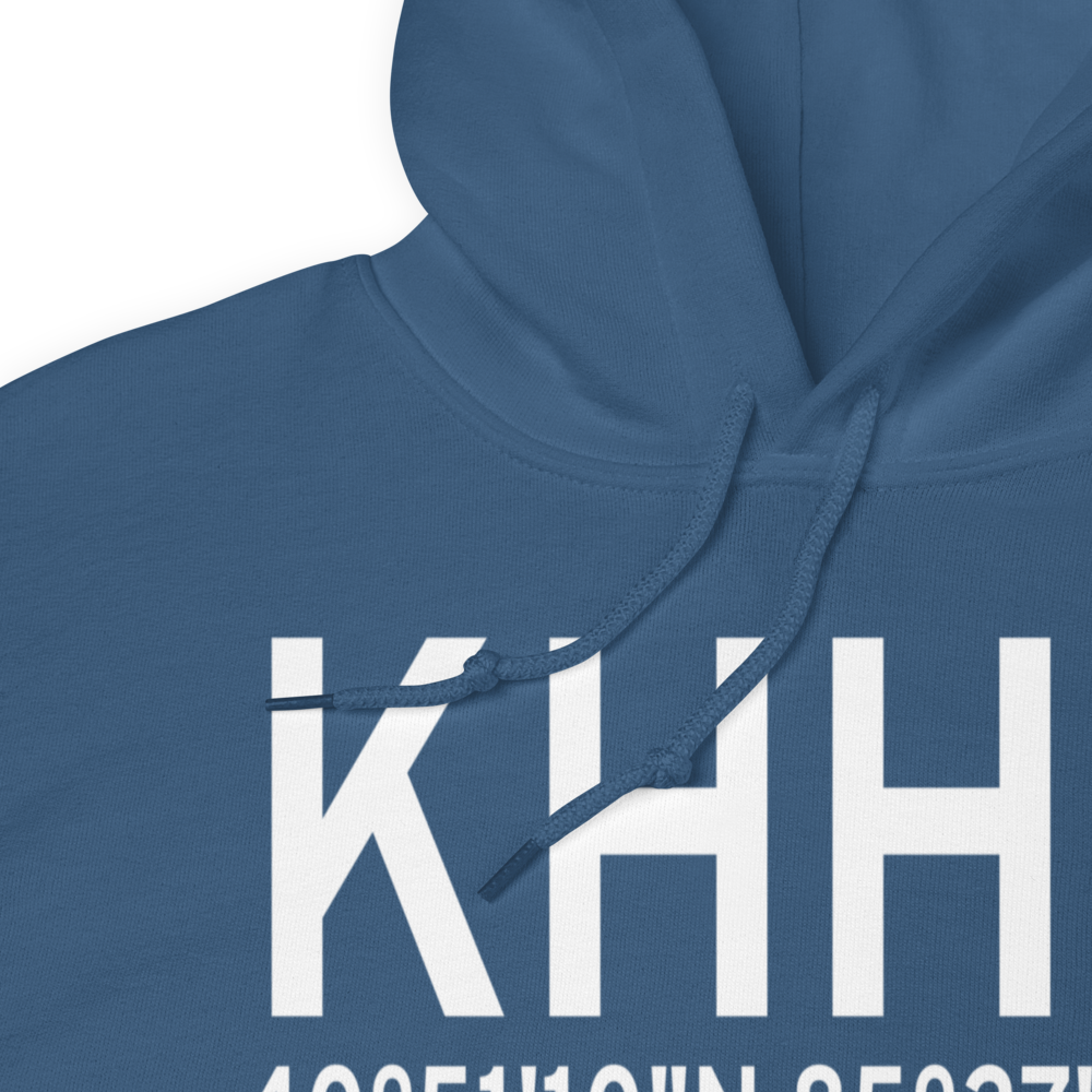 Huntington Municipal Airport (KHHG) ICAO Hoodie Sweatshirt 