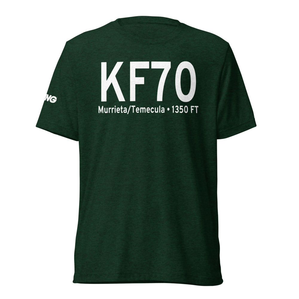 French Valley Airport (KF70) ICAO Tri-blend T-Shirt 