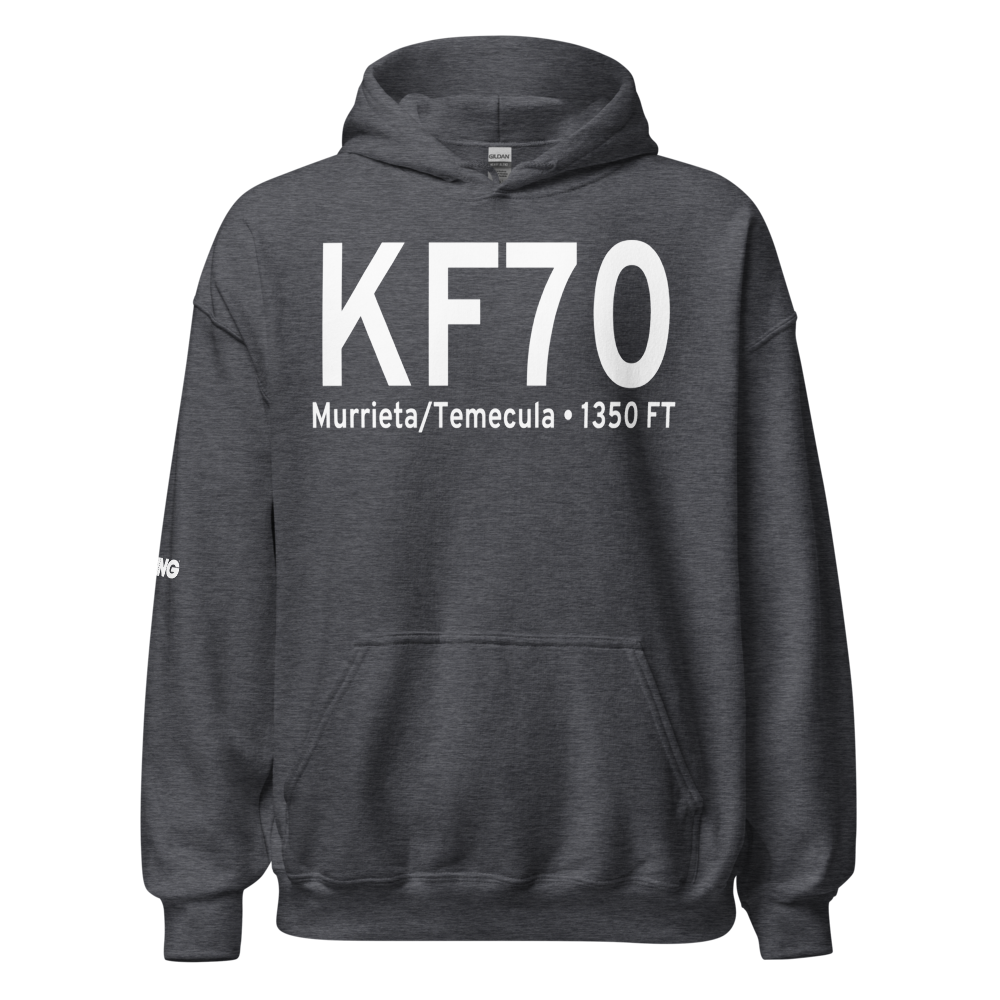 French Valley Airport (KF70) ICAO Hoodie Sweatshirt 