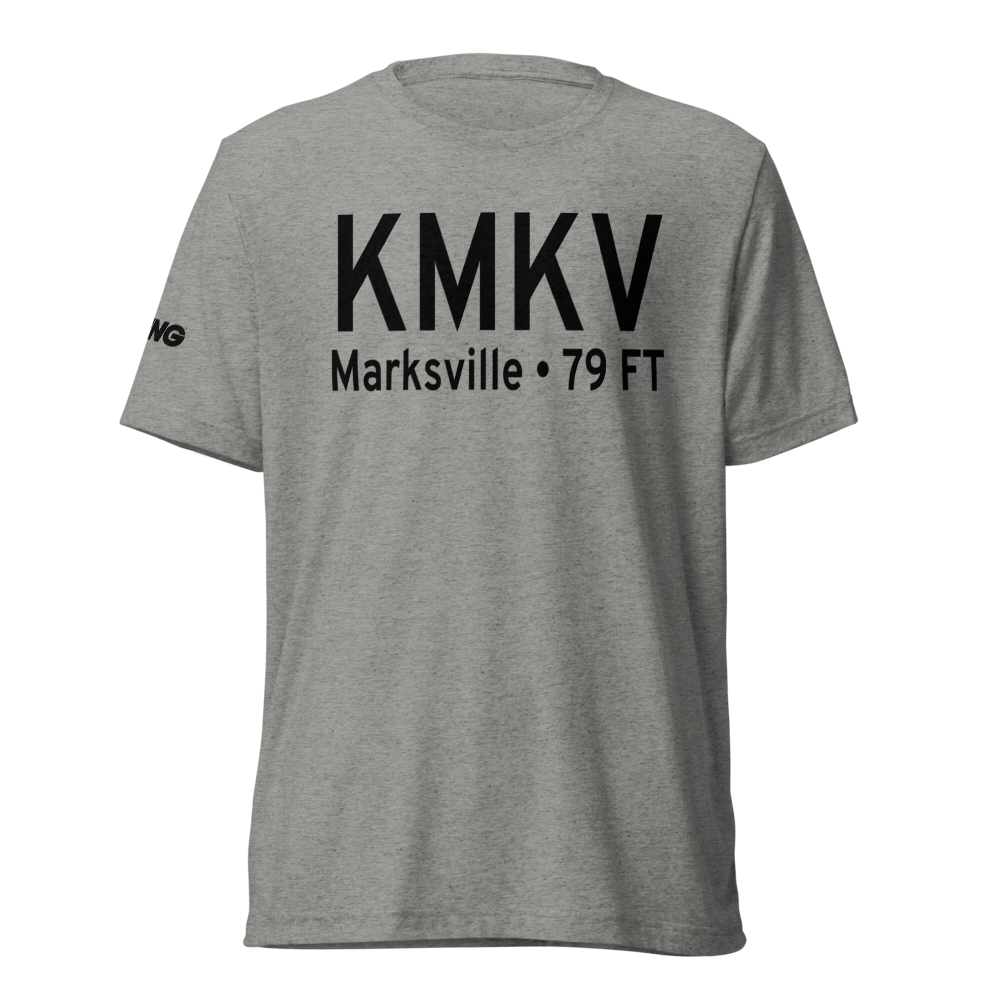 Marksville Municipal Airport (KMKV) ICAO Tri-blend T-Shirt 