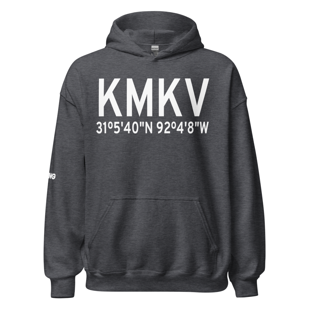 Marksville Municipal Airport (KMKV) ICAO Hoodie Sweatshirt 