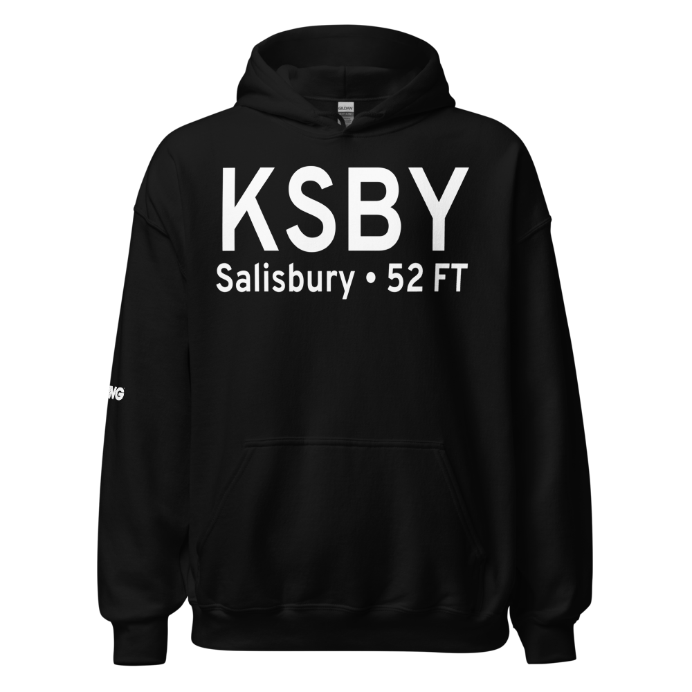 Salisbury Ocean City Wicomico Regional Airport (KSBY) ICAO Hoodie Sweatshirt 