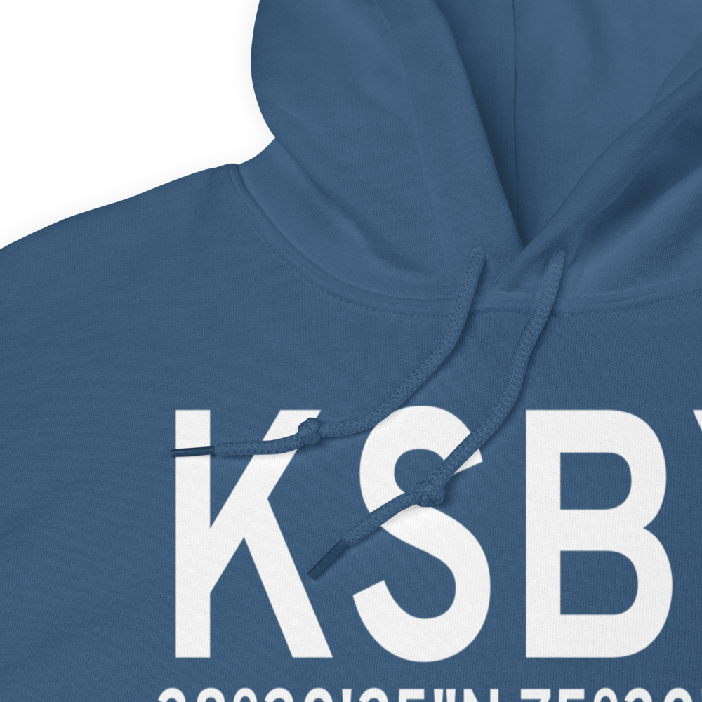 Salisbury Ocean City Wicomico Regional Airport (KSBY) ICAO Hoodie Sweatshirt 