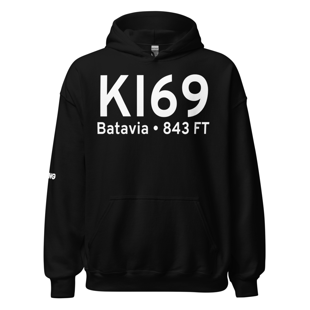 Clermont County Airport (KI69) ICAO Hoodie Sweatshirt 
