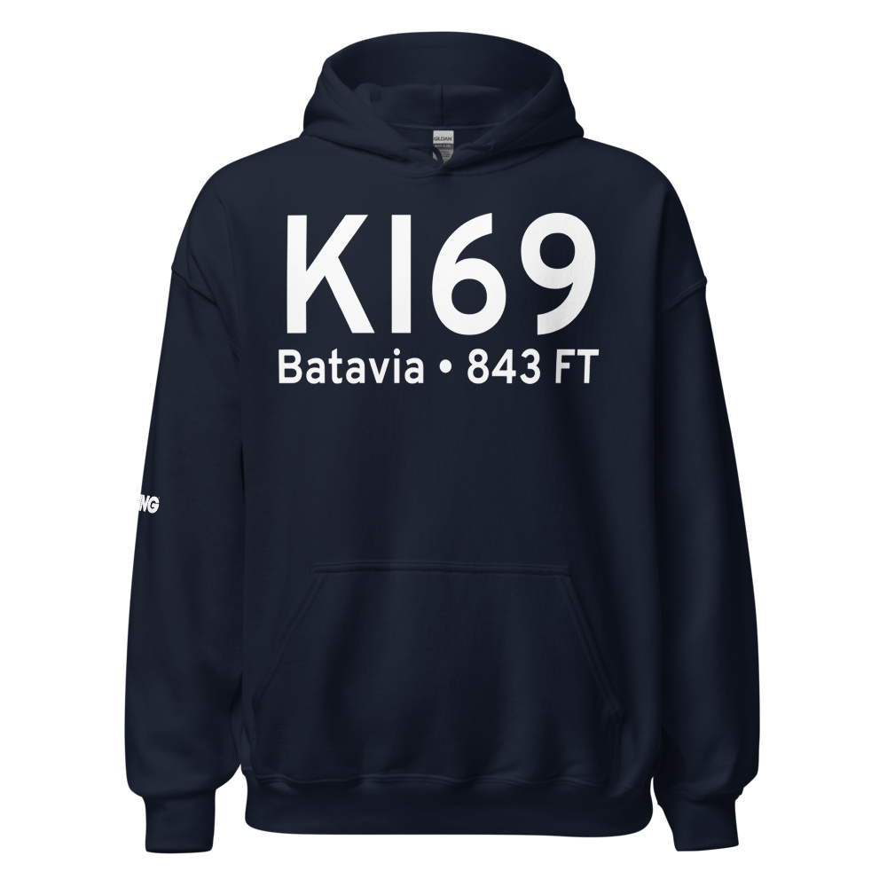 Clermont County Airport (KI69) ICAO Hoodie Sweatshirt 