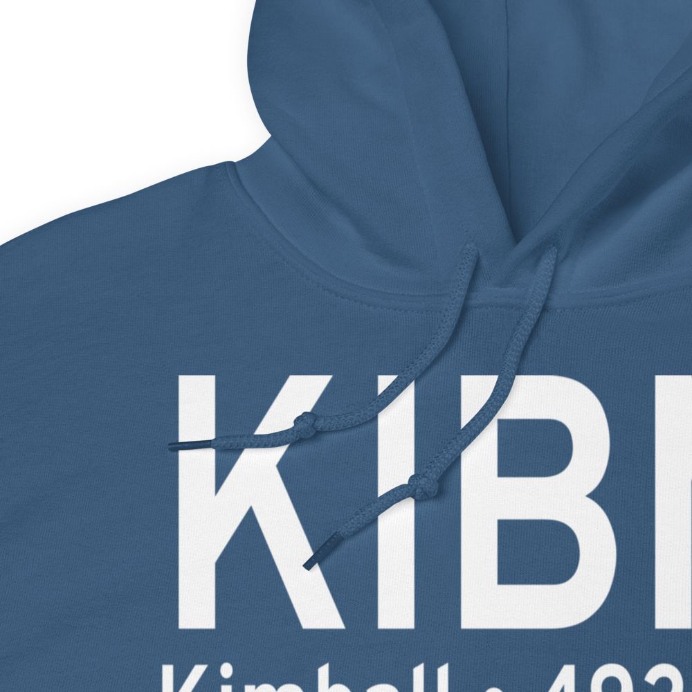 Kimball Municipal Robert E Arraj Field (KIBM) ICAO Hoodie Sweatshirt 
