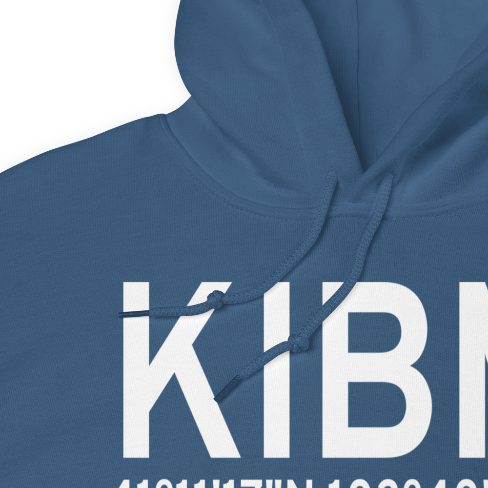 Kimball Municipal Robert E Arraj Field (KIBM) ICAO Hoodie Sweatshirt 