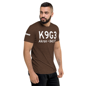 Akron Airport/Jesson Field (K9G3) ICAO Tri-blend T-Shirt