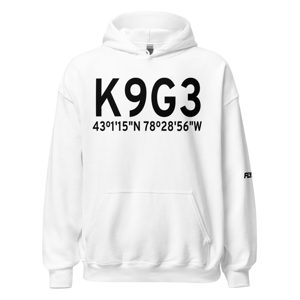 Akron Airport/Jesson Field (K9G3) ICAO Hoodie Sweatshirt 