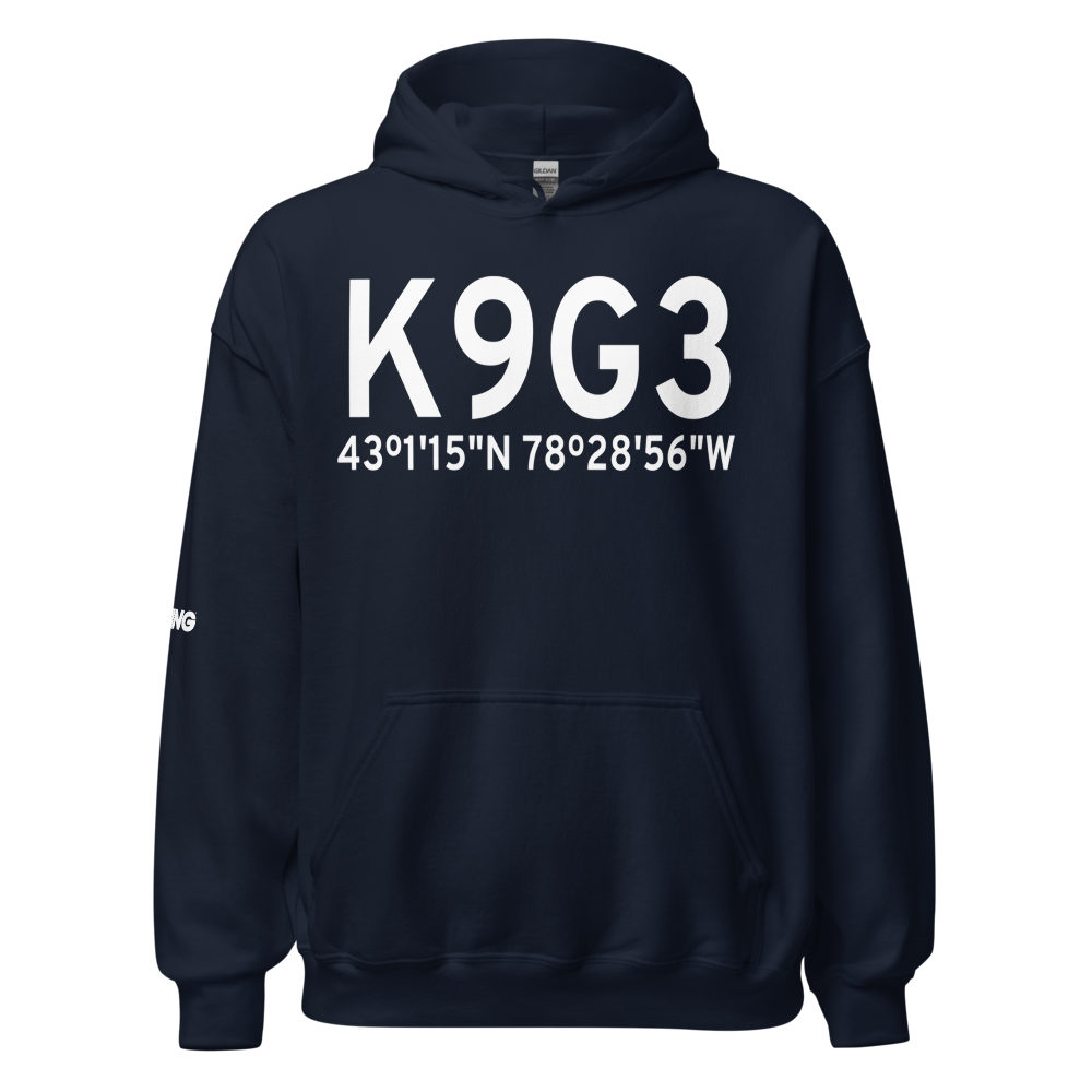 Akron Airport/Jesson Field (K9G3) ICAO Hoodie Sweatshirt 