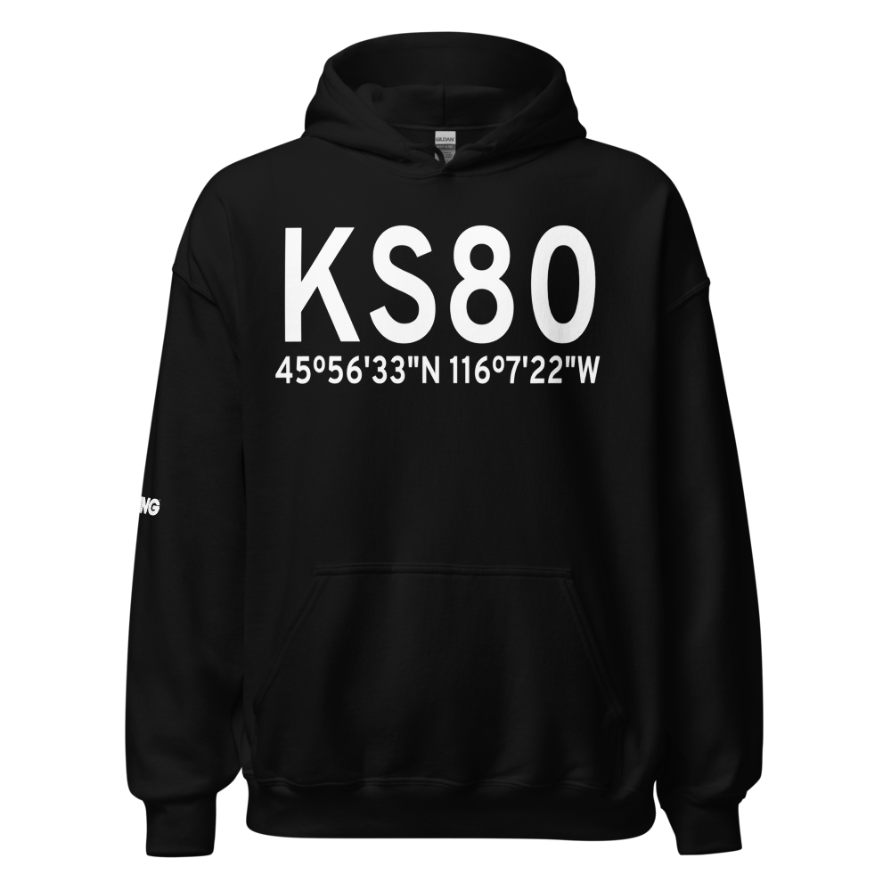 Idaho County Airport (KS80) ICAO Hoodie Sweatshirt 