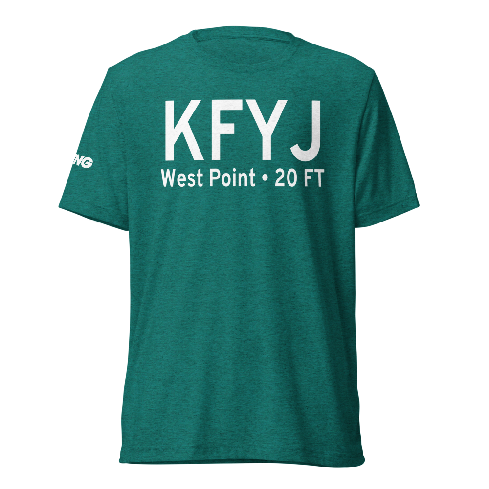 Middle Peninsula Regional Airport (KFYJ) ICAO Tri-blend T-Shirt 