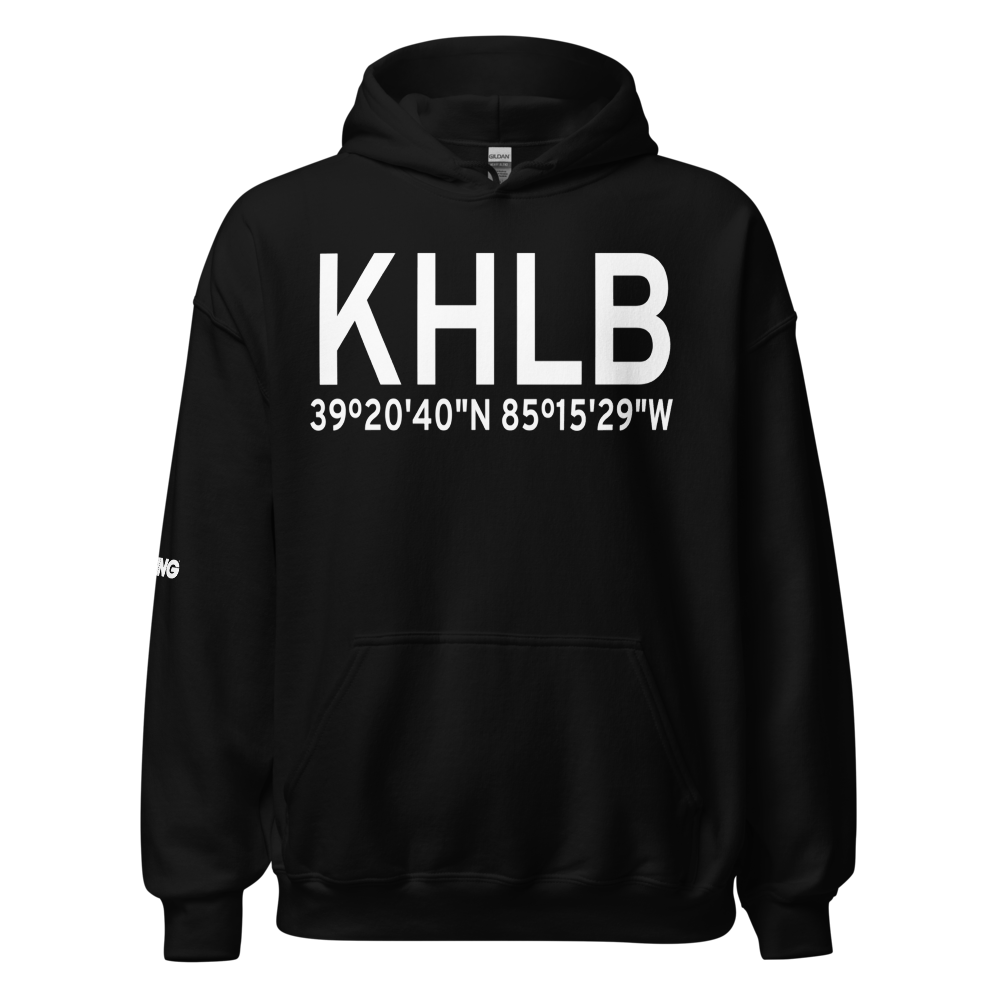 Hillenbrand Industries Airport (KHLB) ICAO Hoodie Sweatshirt 