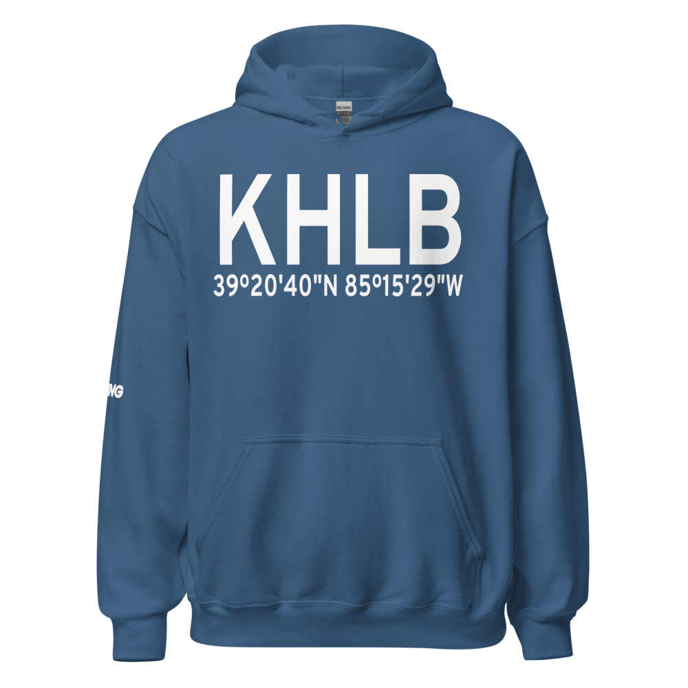 Hillenbrand Industries Airport (KHLB) ICAO Hoodie Sweatshirt 