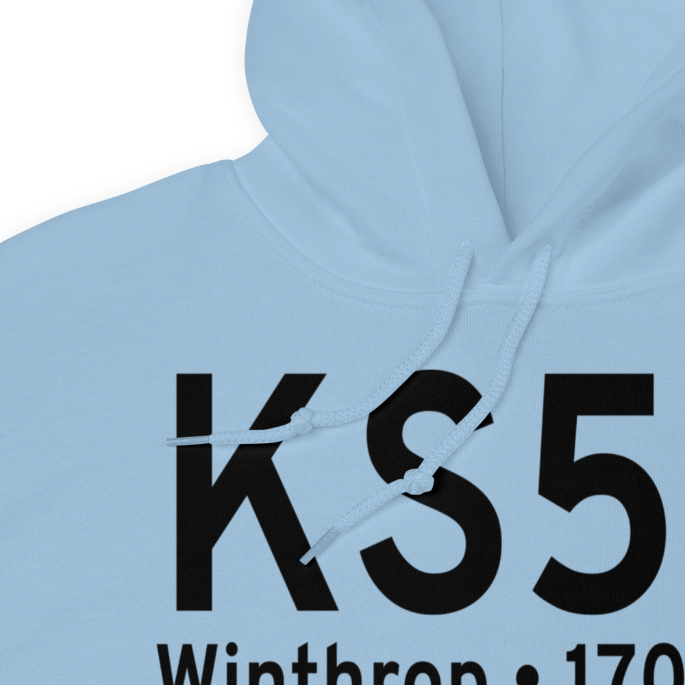 Methow Valley State Airport (KS52) ICAO Hoodie Sweatshirt 