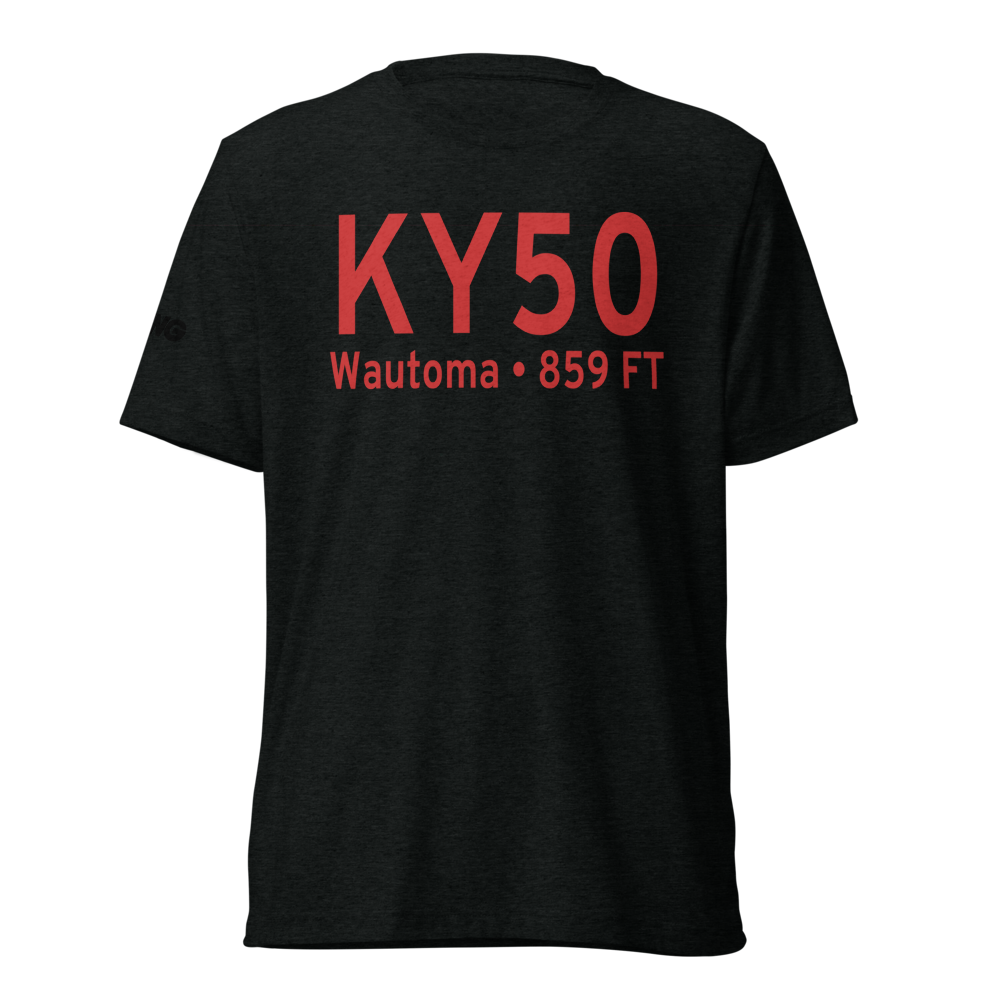 Wautoma Municipal Airport (KY50) ICAO Tri-blend T-Shirt 