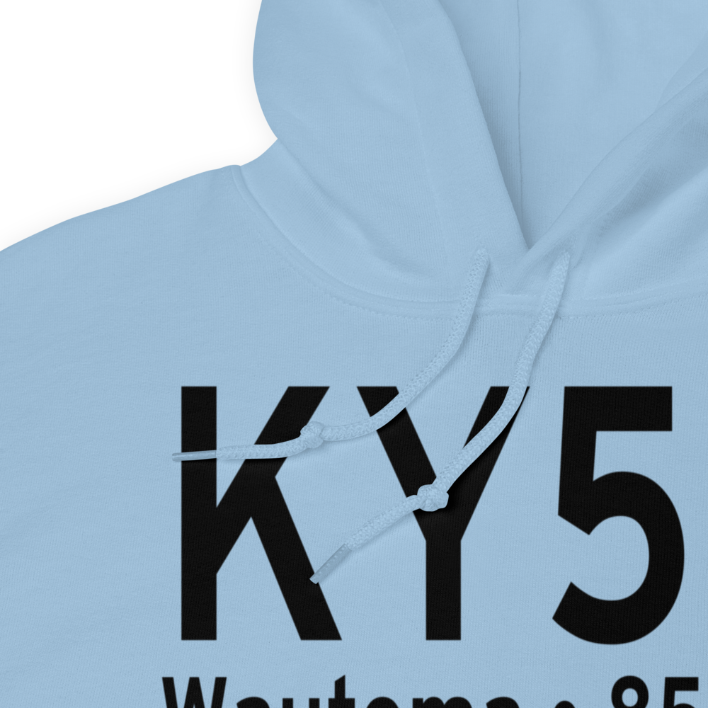 Wautoma Municipal Airport (KY50) ICAO Hoodie Sweatshirt 