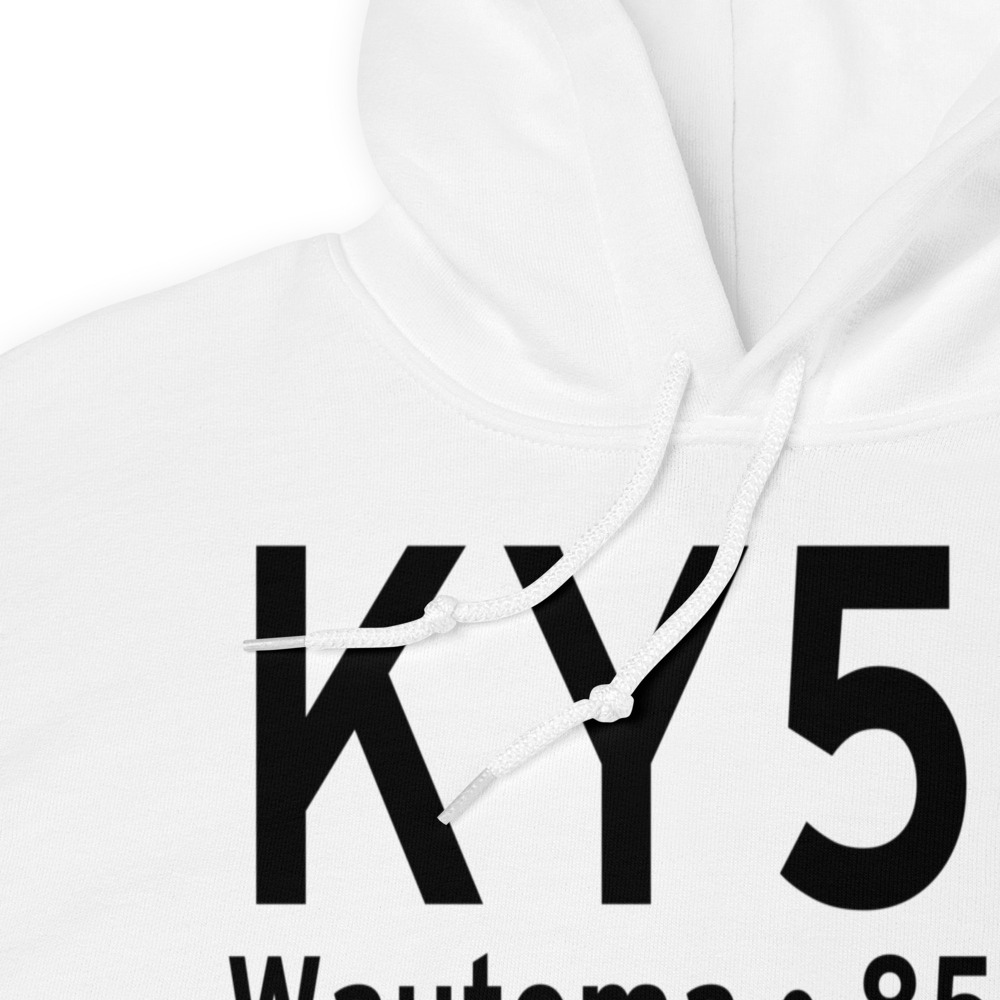 Wautoma Municipal Airport (KY50) ICAO Hoodie Sweatshirt 