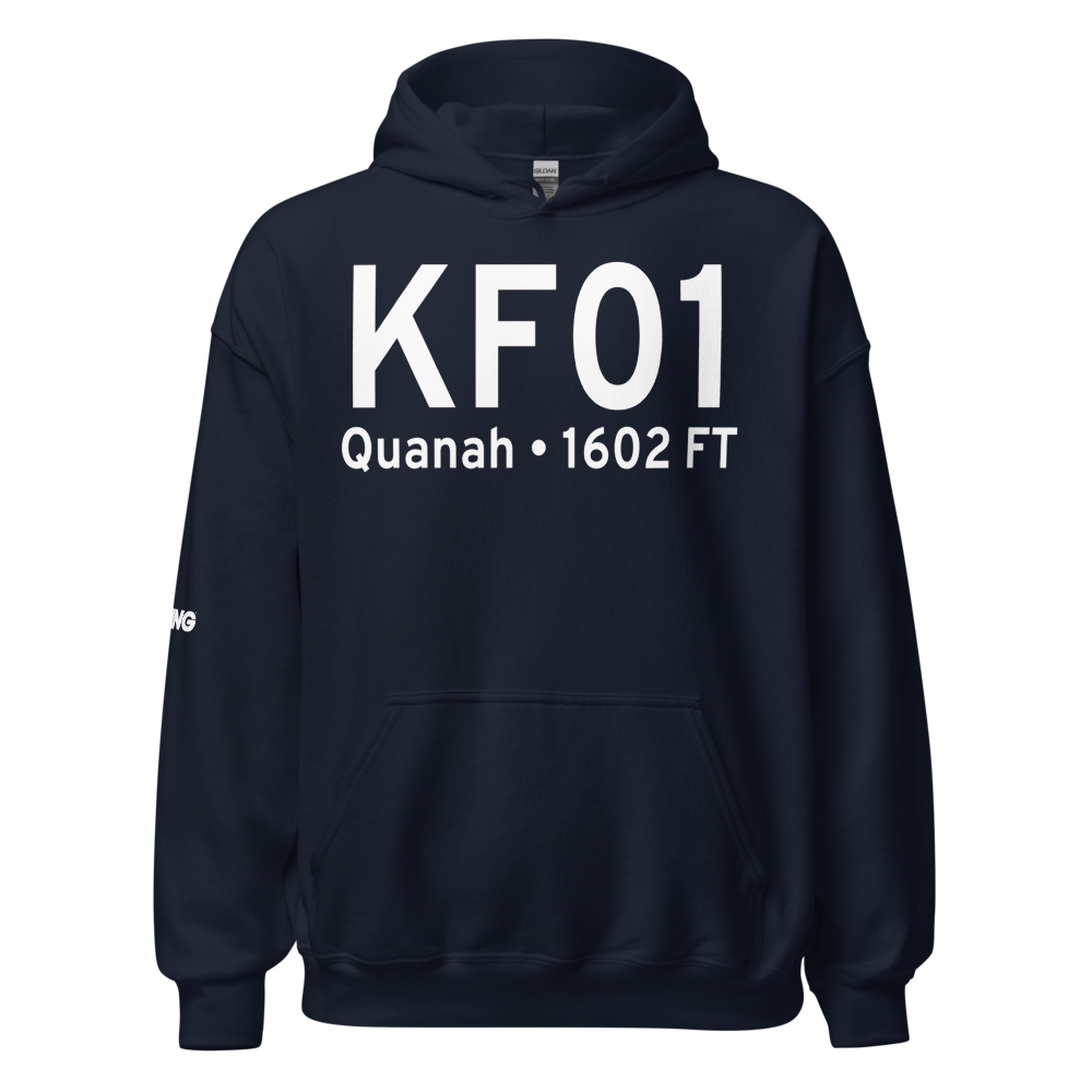 Quanah Municipal Airport (KF01) ICAO Hoodie Sweatshirt 