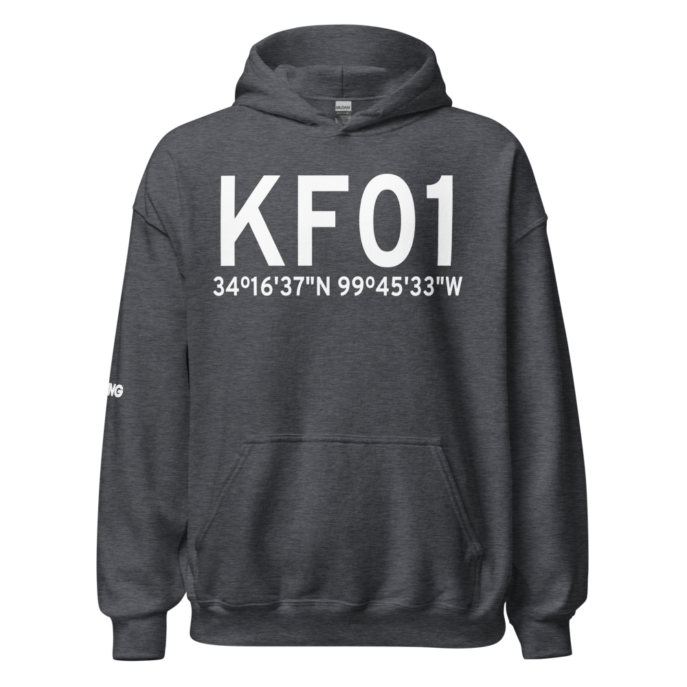 Quanah Municipal Airport (KF01) ICAO Hoodie Sweatshirt 