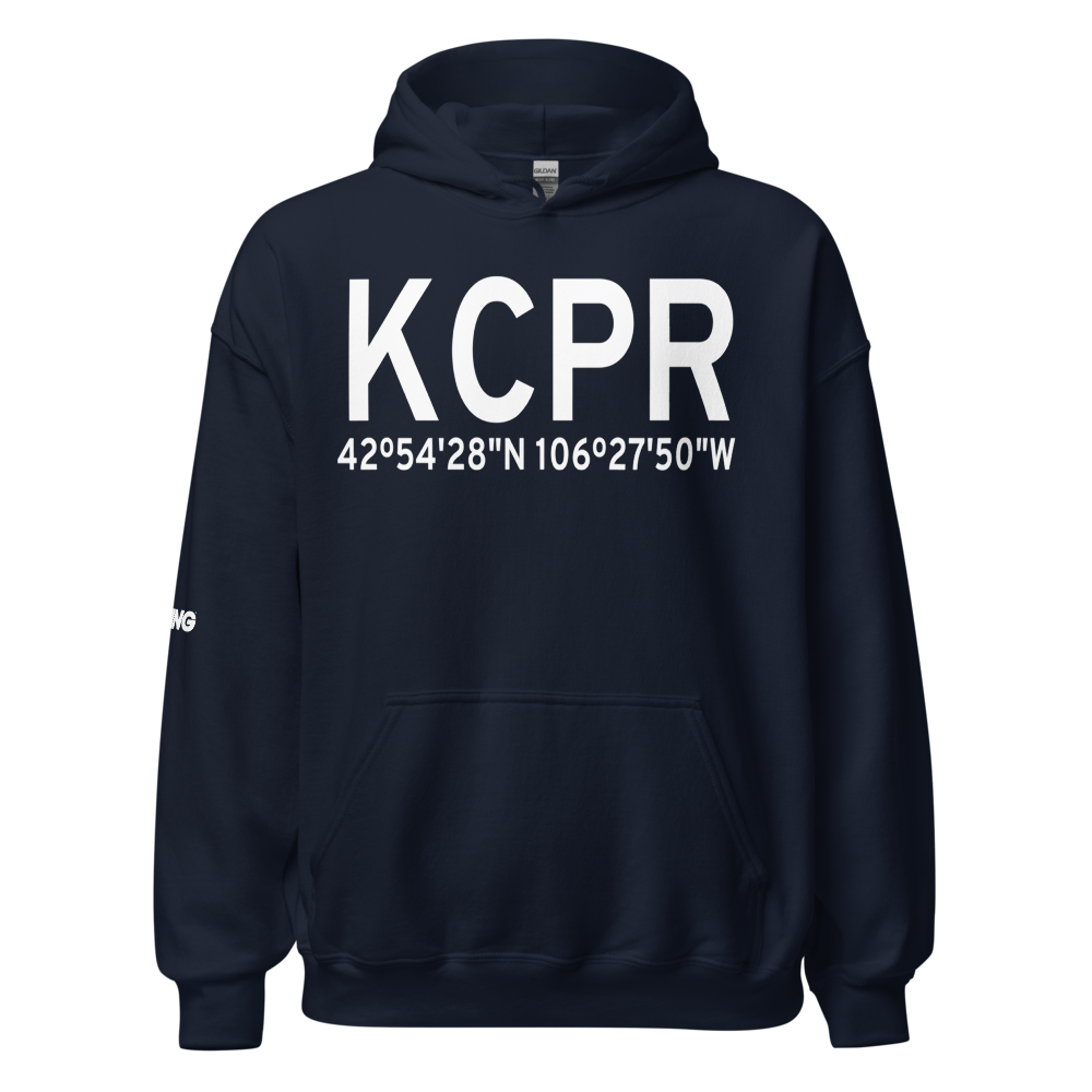Casper-Natrona County International Airport (KCPR) ICAO Hoodie Sweatshirt 