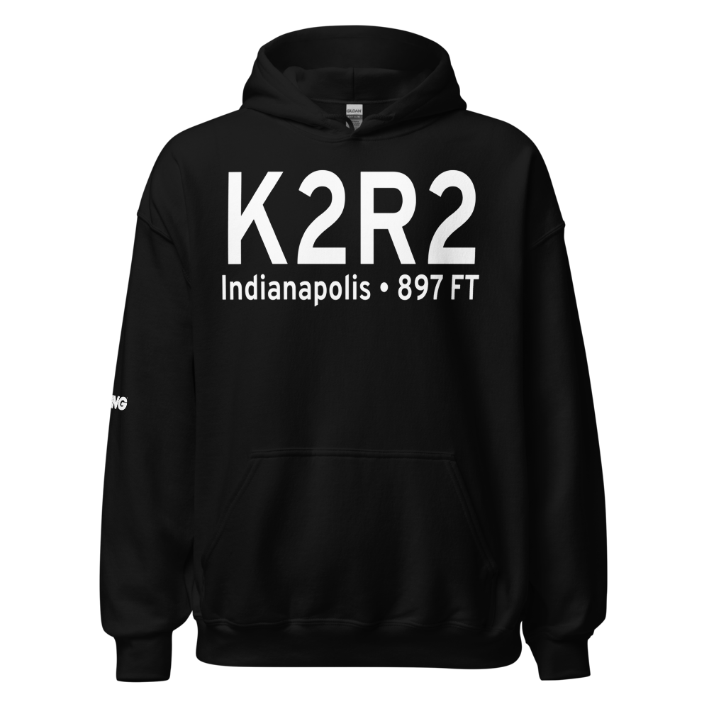 Hendricks County Gordon Graham Field (K2R2) ICAO Hoodie Sweatshirt 