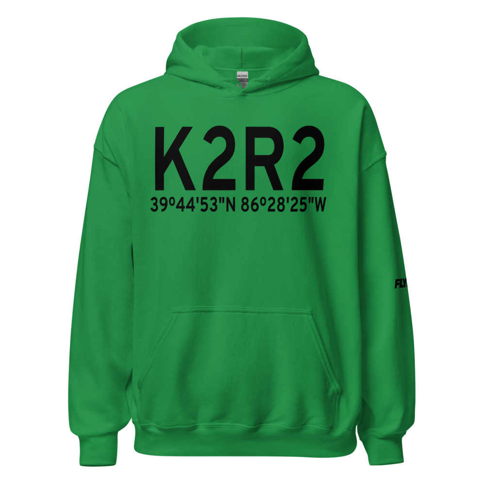 Hendricks County Gordon Graham Field (K2R2) ICAO Hoodie Sweatshirt 