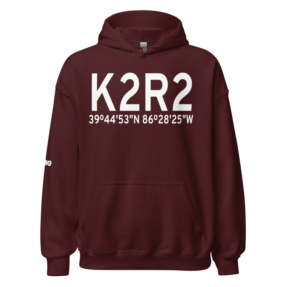 Hendricks County Gordon Graham Field (K2R2) ICAO Hoodie Sweatshirt 