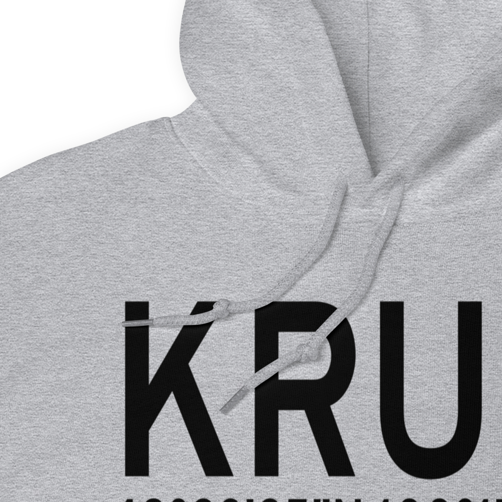 Rugby Municipal Airport (KRUG) ICAO Hoodie Sweatshirt 