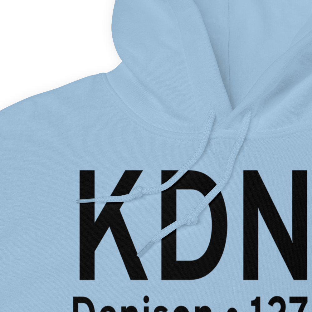 Denison Municipal Airport (KDNS) ICAO Hoodie Sweatshirt 