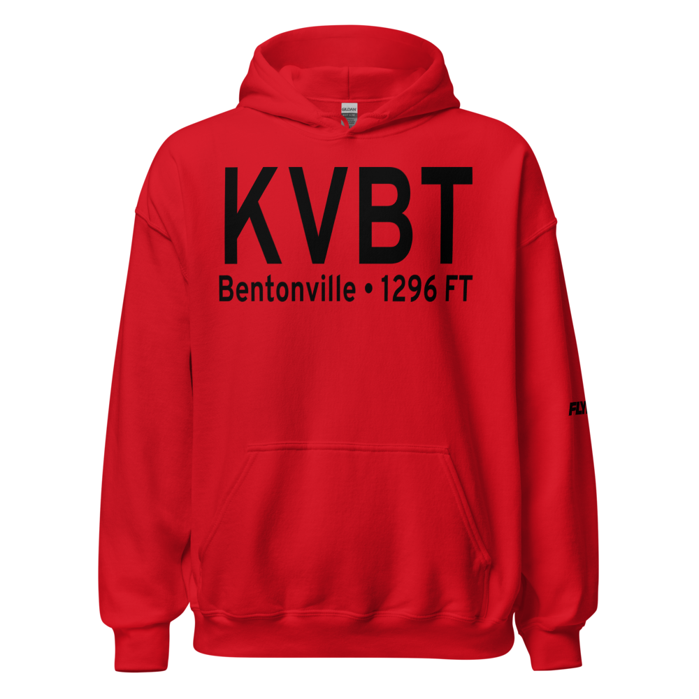 Bentonville Municipal-Louise M Thaden Field (KVBT) ICAO Hoodie Sweatshirt 