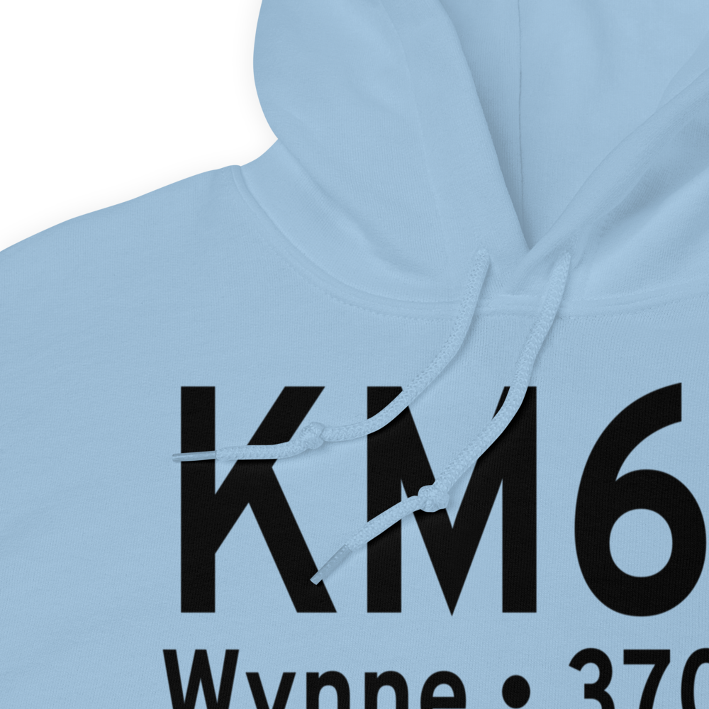 Wynne Municipal Airport (KM65) ICAO Hoodie Sweatshirt 