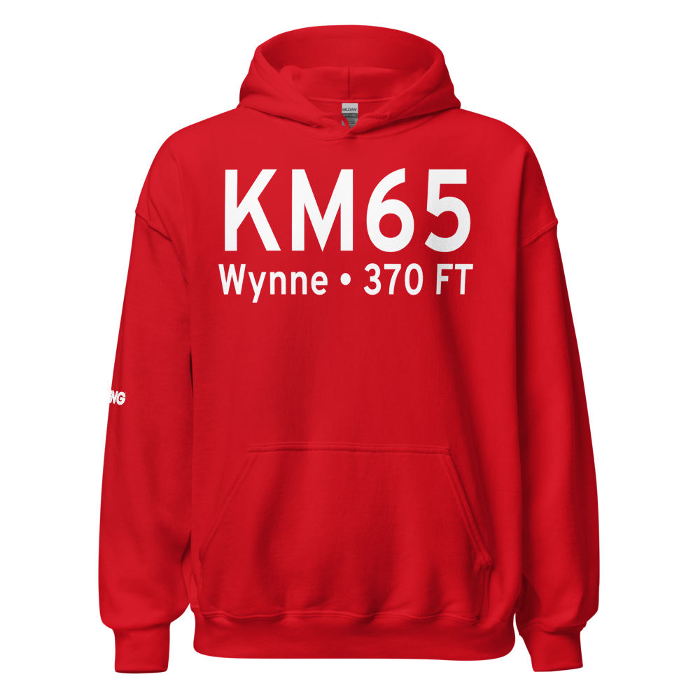 Wynne Municipal Airport (KM65) ICAO Hoodie Sweatshirt 