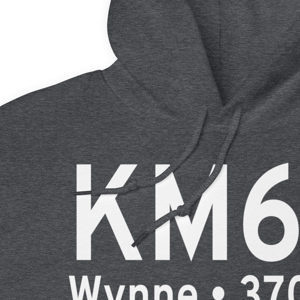 Wynne Municipal Airport (KM65) ICAO Hoodie Sweatshirt 