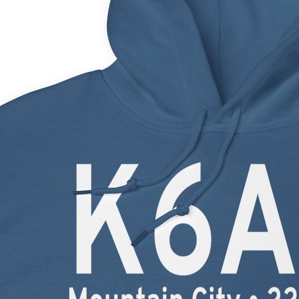 Johnson County Airport (K6A4) ICAO Hoodie Sweatshirt 