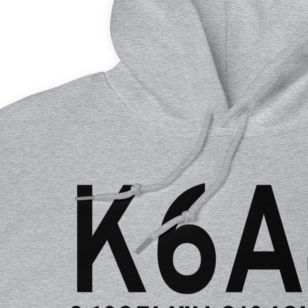 Johnson County Airport (K6A4) ICAO Hoodie Sweatshirt 