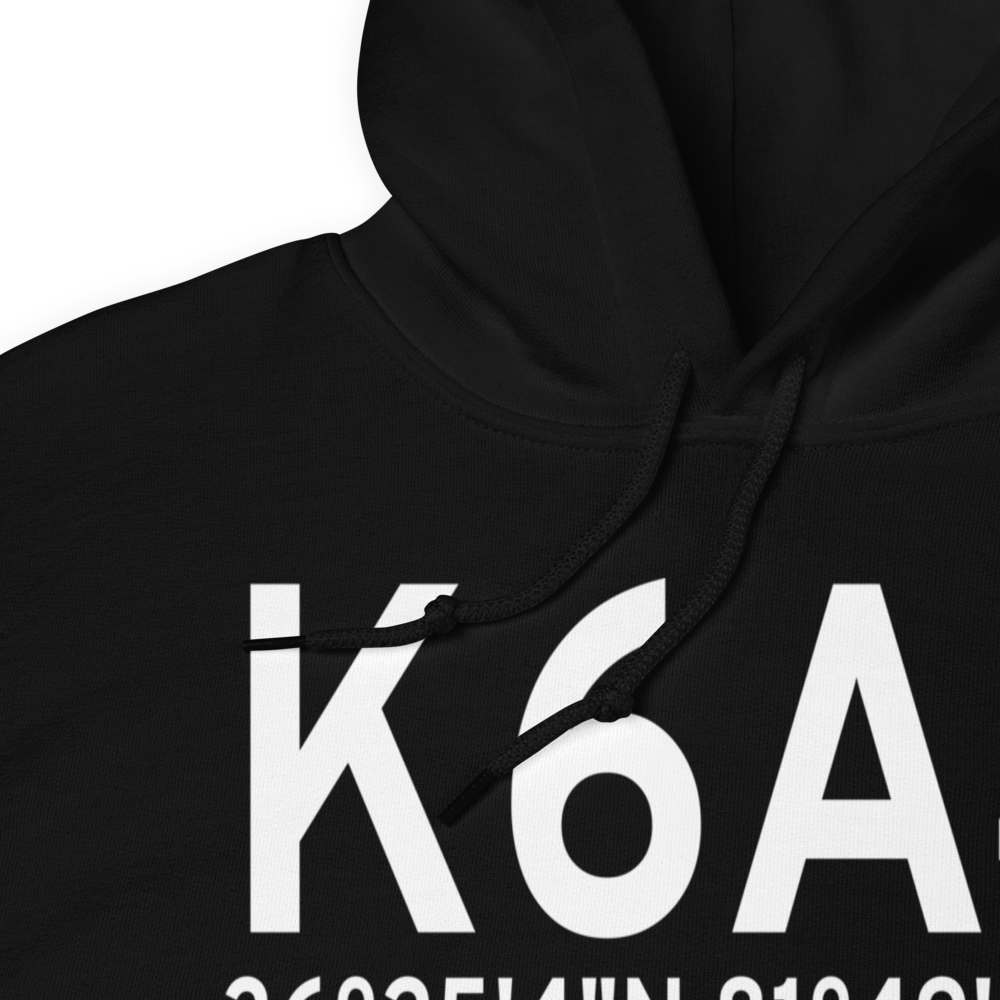 Johnson County Airport (K6A4) ICAO Hoodie Sweatshirt 