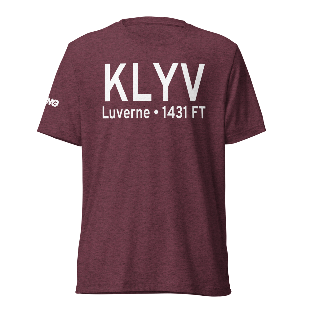Quentin Aanenson Field (KLYV) ICAO Tri-blend T-Shirt 