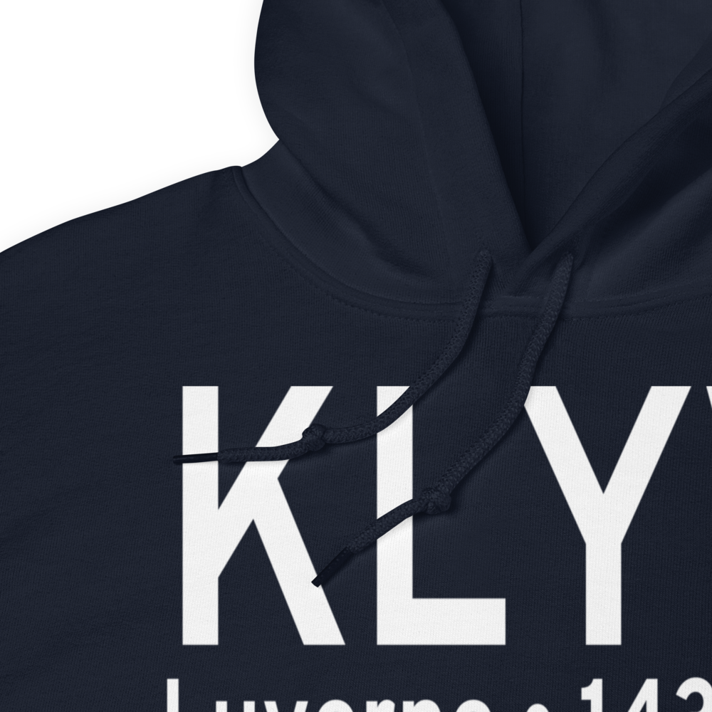 Quentin Aanenson Field (KLYV) ICAO Hoodie Sweatshirt 