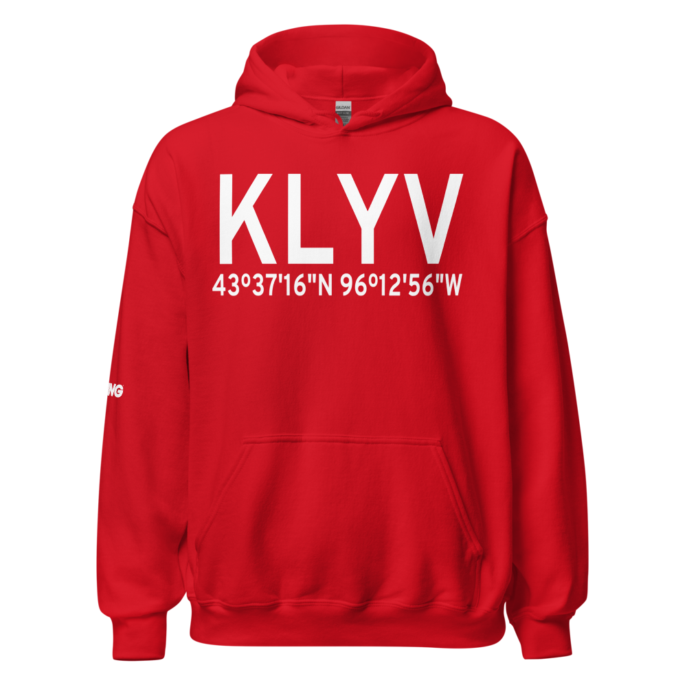 Quentin Aanenson Field (KLYV) ICAO Hoodie Sweatshirt 