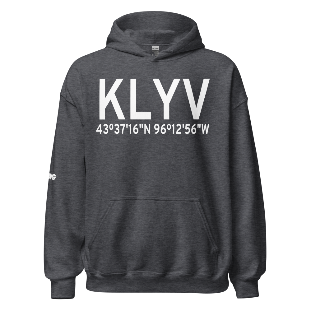 Quentin Aanenson Field (KLYV) ICAO Hoodie Sweatshirt 