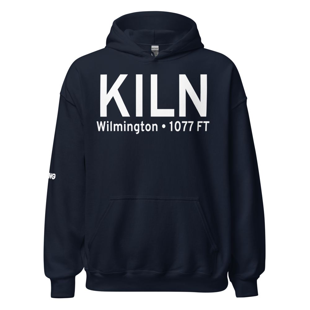Wilmington Airpark (KILN) ICAO Hoodie Sweatshirt 