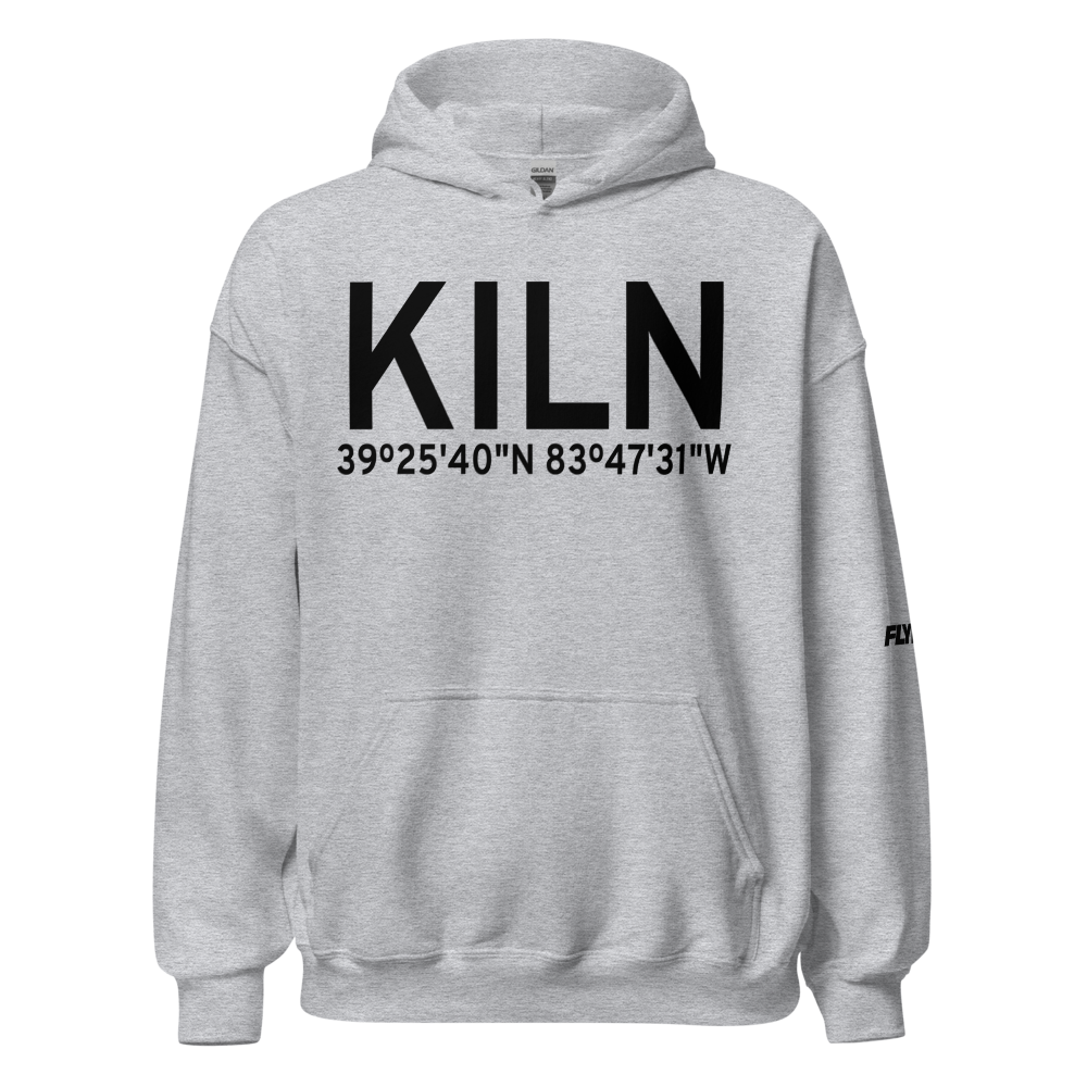 Wilmington Airpark (KILN) ICAO Hoodie Sweatshirt 