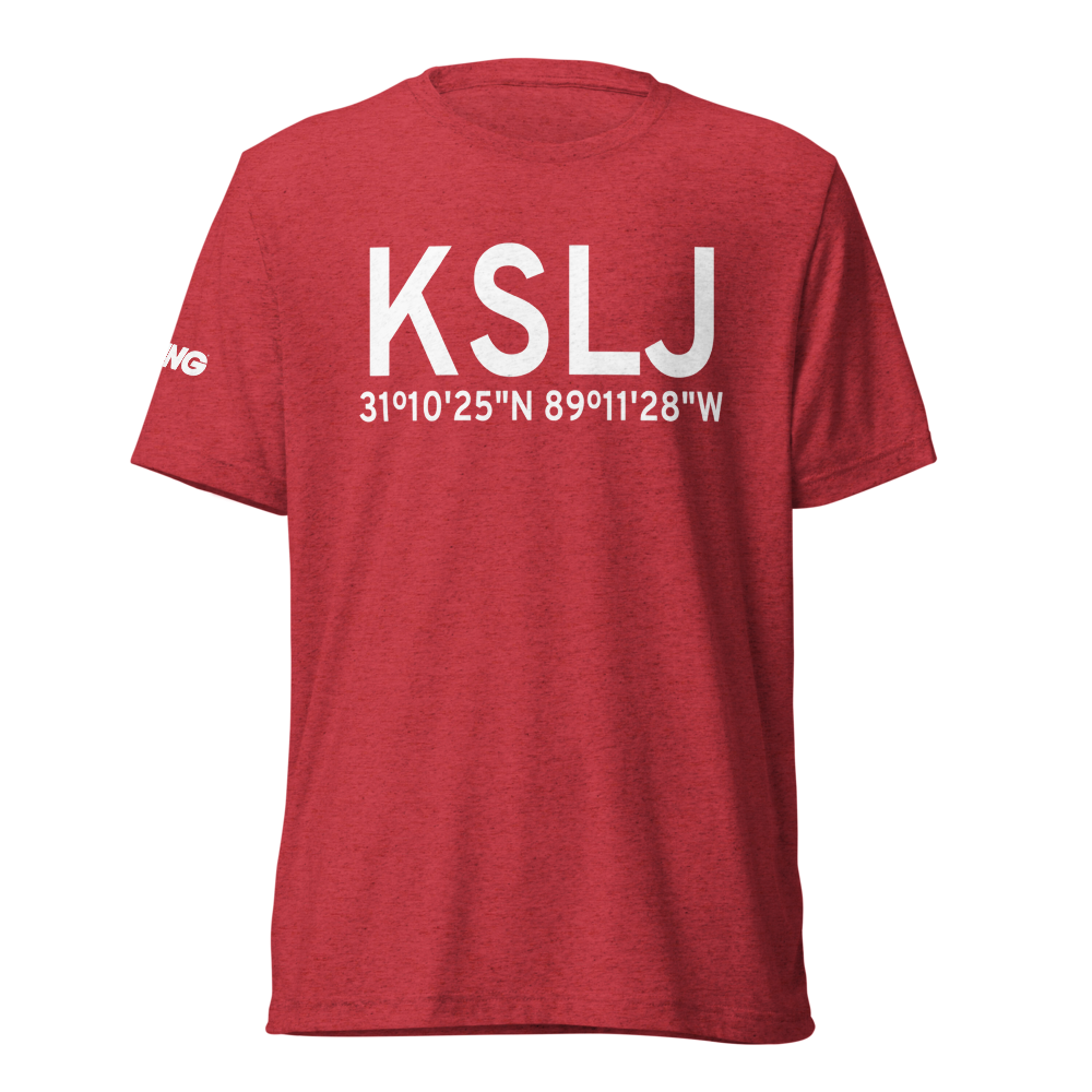 Hagler Army Heliport (KSLJ) ICAO Tri-blend T-Shirt 
